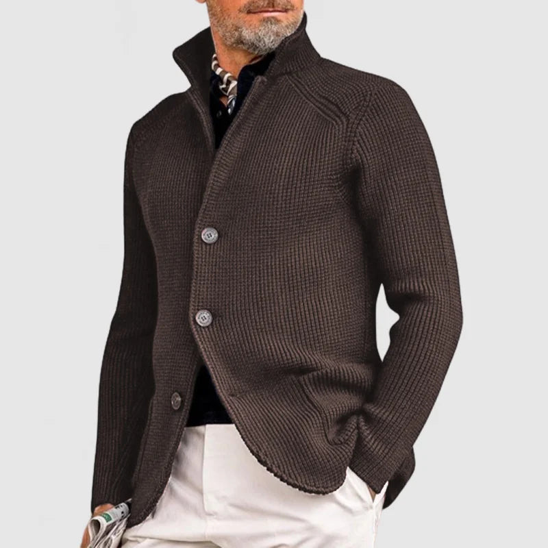 MARZIO™ MEN'S REFINED CARDIGAN WITH BUTTON CLOSURE
