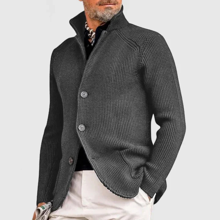 MARZIO™ MEN'S REFINED CARDIGAN WITH BUTTON CLOSURE