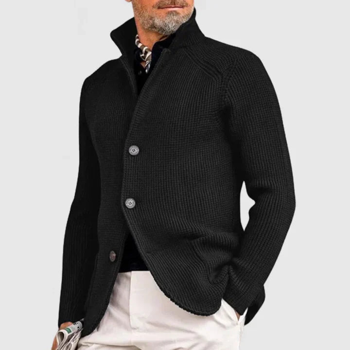 MARZIO™ MEN'S REFINED CARDIGAN WITH BUTTON CLOSURE