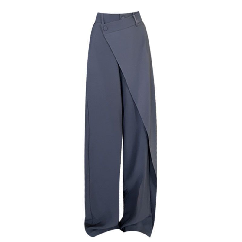 LINA IRREGULAR WIDE LEG TROUSERS