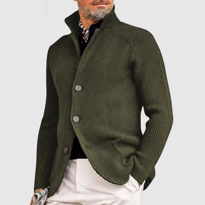 MARZIO™ MEN'S REFINED CARDIGAN WITH BUTTON CLOSURE