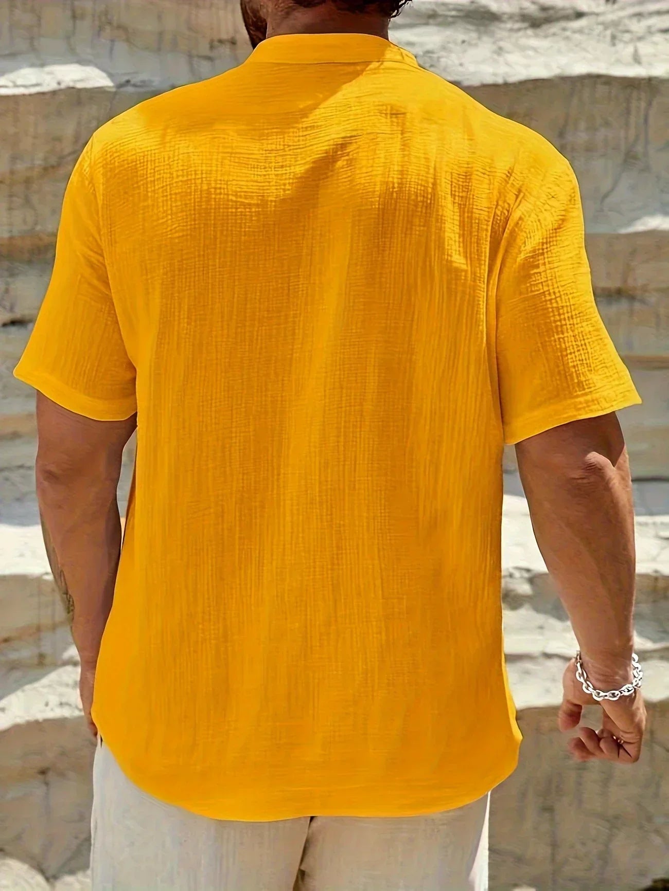 PERCY™ | ELEGANT SUMMER SHIRT WITH MANDARIN COLLAR