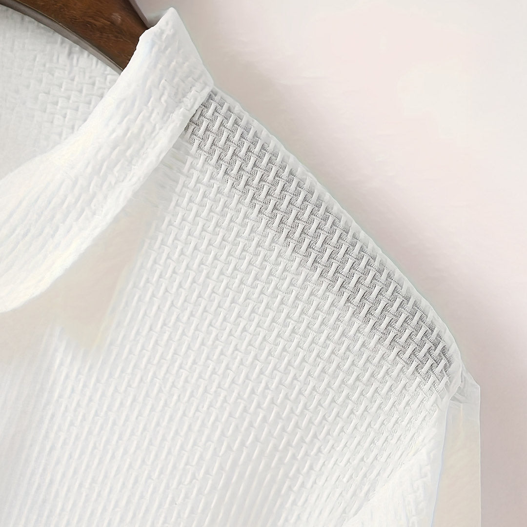 MEN'S ULTRA-COMFORT STRETCH LONG SLEEVE POLO SHIRT