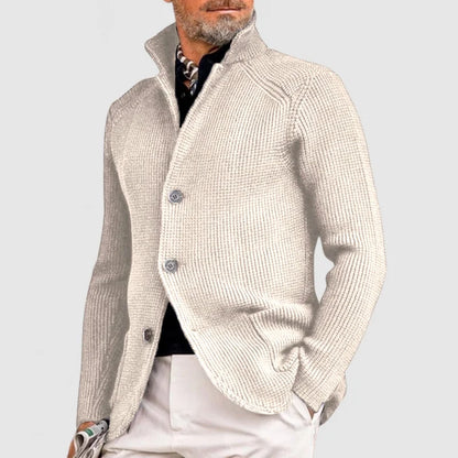 MARZIO™ MEN'S REFINED CARDIGAN WITH BUTTON CLOSURE