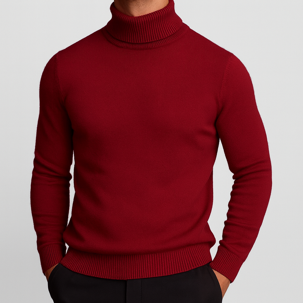 SAVONI WOOL ROLL-NECK JUMPER