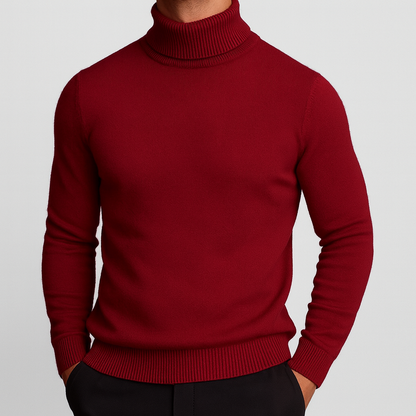 SAVONI WOOL ROLL-NECK JUMPER