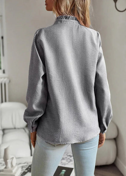 ROSELINA – EMBROIDERED LONG-SLEEVE BLOUSE