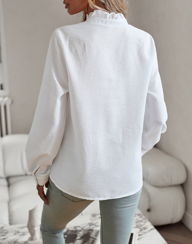 ROSELINA – EMBROIDERED LONG-SLEEVE BLOUSE