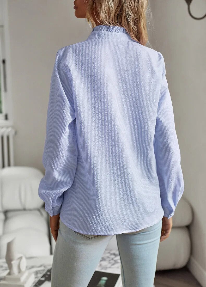 ROSELINA – EMBROIDERED LONG-SLEEVE BLOUSE