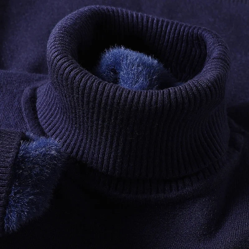 SAVONI WOOL ROLL-NECK JUMPER