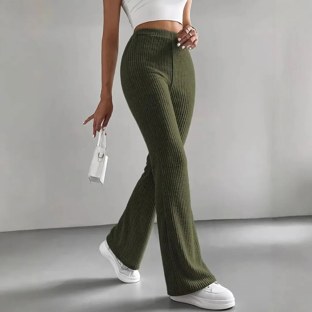 SOPHIA RIBBED KNIT PANTS