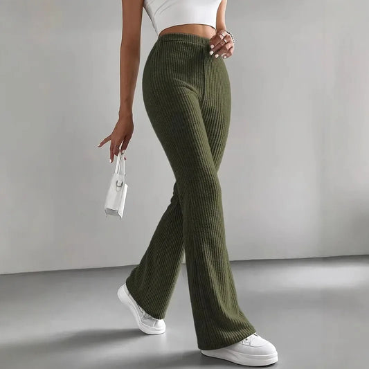 SOPHIA RIBBED KNIT PANTS