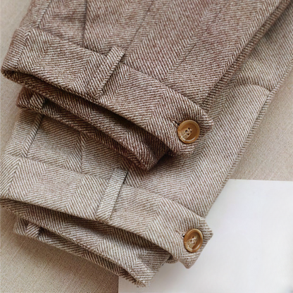 HARROW PURE WOOL SLIM TROUSERS