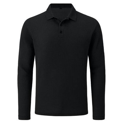 MEN'S ULTRA-COMFORT STRETCH LONG SLEEVE POLO SHIRT