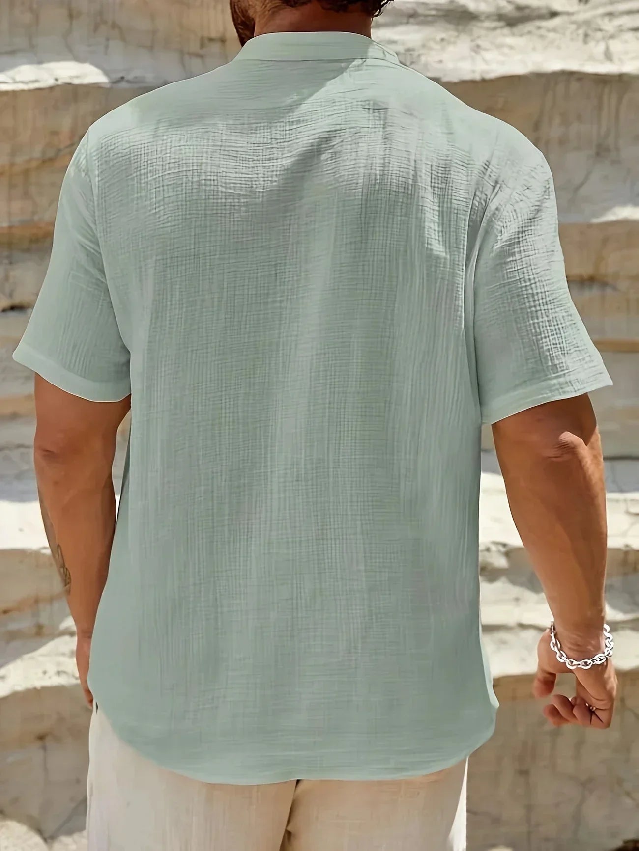 PERCY™ | ELEGANT SUMMER SHIRT WITH MANDARIN COLLAR
