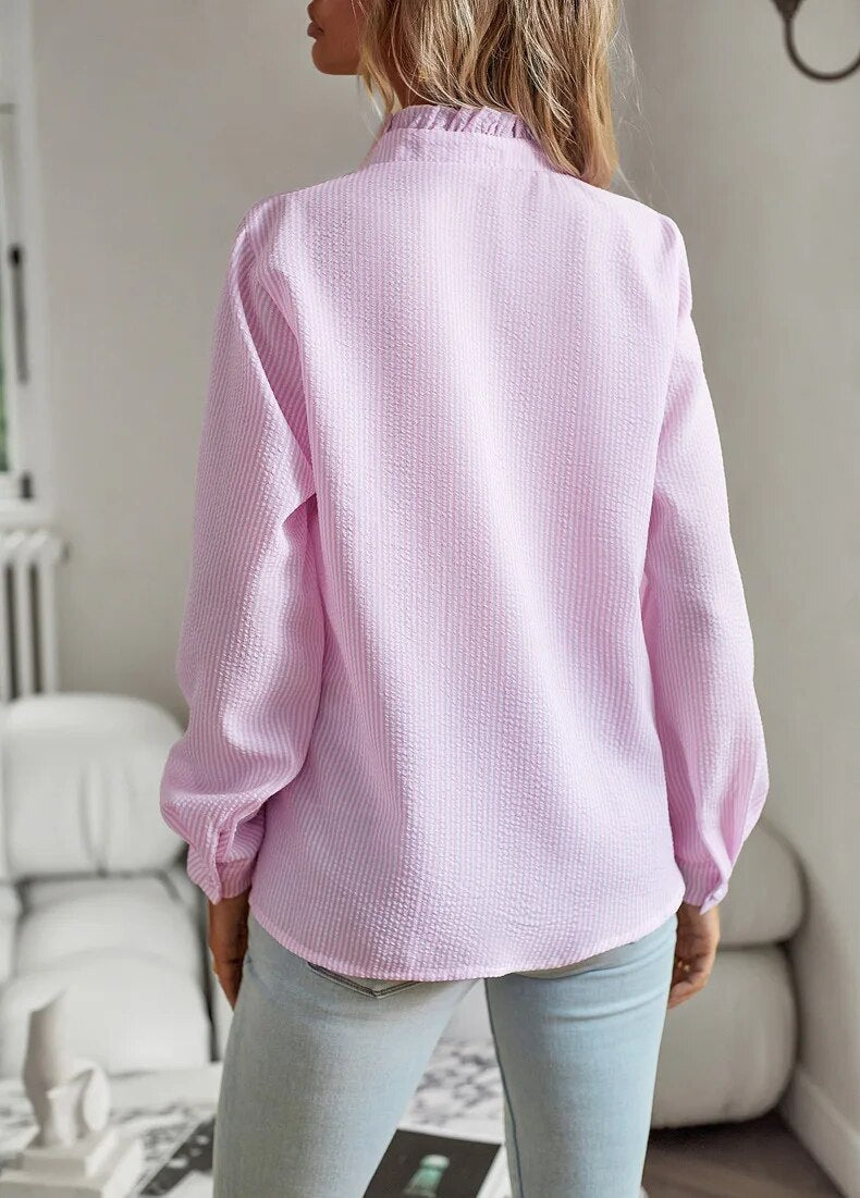 ROSELINA – EMBROIDERED LONG-SLEEVE BLOUSE