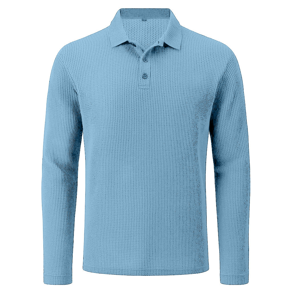 MEN'S ULTRA-COMFORT STRETCH LONG SLEEVE POLO SHIRT
